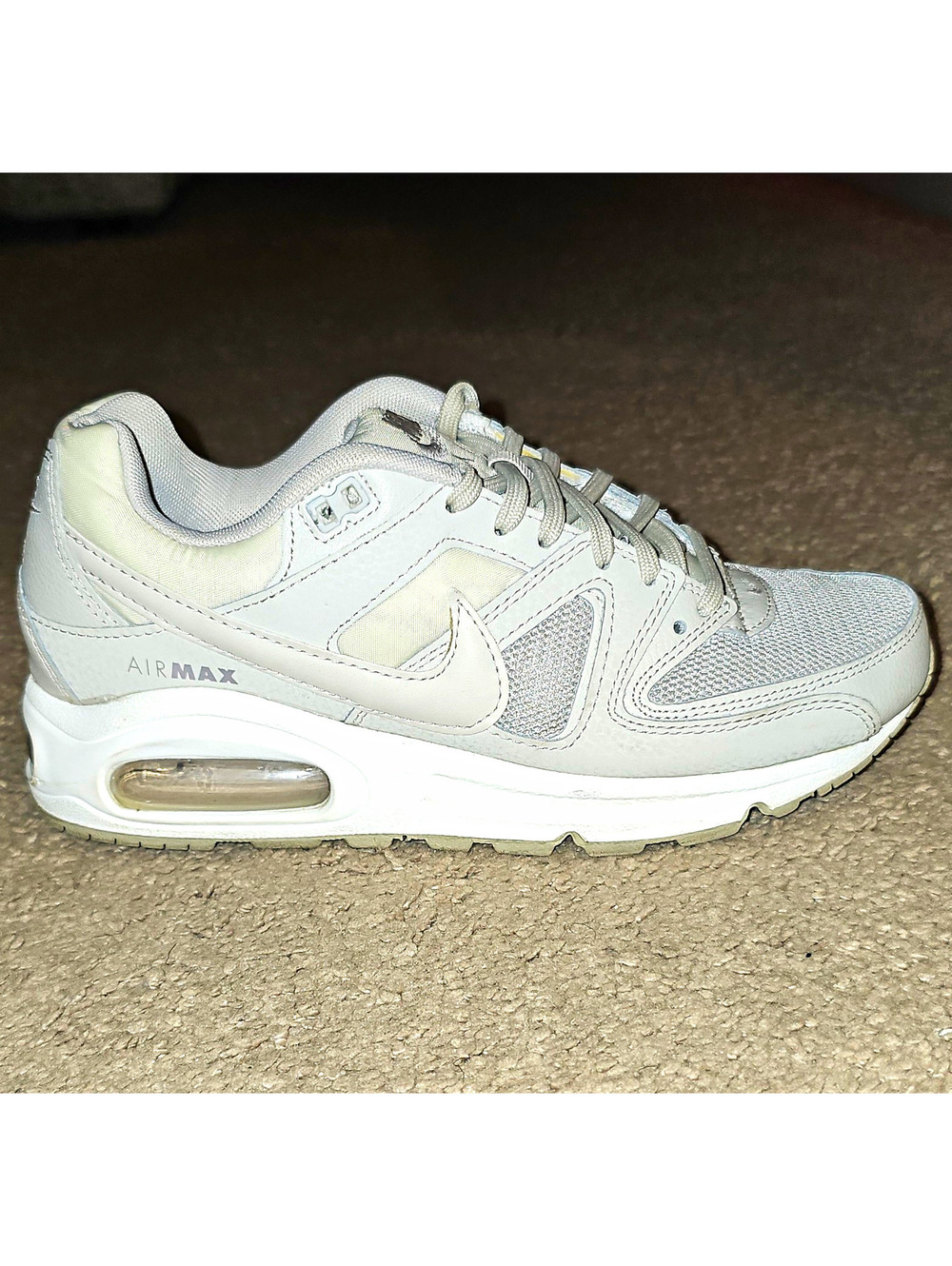 Nike Air Max Command Men's Low Top Lace-Up Sneakers Gray 397690-018